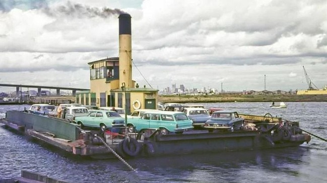 Before the Westgate bridge there was the Williamstown ferry. Picture: Reddit