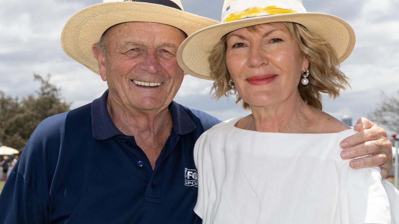 “Think 10 years ahead,” said Gerry Harvey, founder of Harvey Norman, pictured here with his wife Katie Page. Picture: Celeste Humphrey