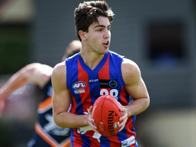 Josh Daicos hopes to get to Collingwood as a father-son. Picture: Steve Tanner