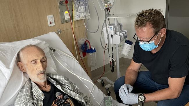 Mark Kilian was able to visit his dying father Frans Kilian after a change of tact from Queensland Health. Picture: supplied.