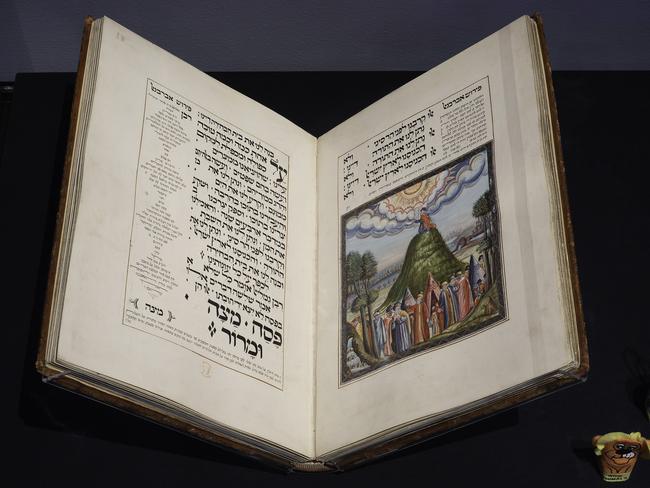 Sloane Haggadah on loan from British Library