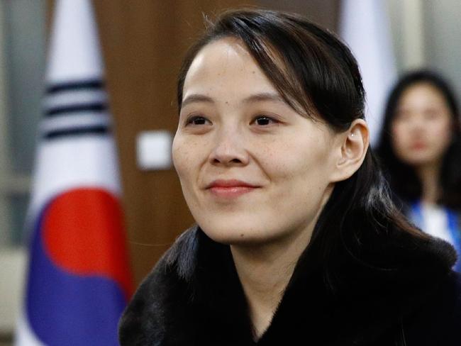 Kim Yo Jong, the sister of North Korea's Kim Jong Un, at the opening ceremony of the PyeongChang 2018 Winter Olympic Games. Picture: AFP/Patrick Semansky