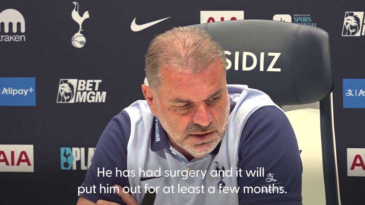 Ange Postecoglou gutted Spurs’ Dejan Kulusevski will miss Europa League final