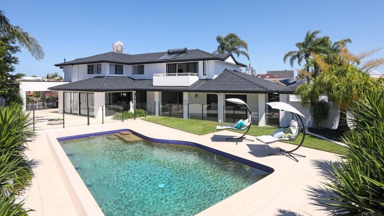 This four-bedroom house at 9 Norseman Court, Surfers Paradise, is advertised for rent for $3000 a week.