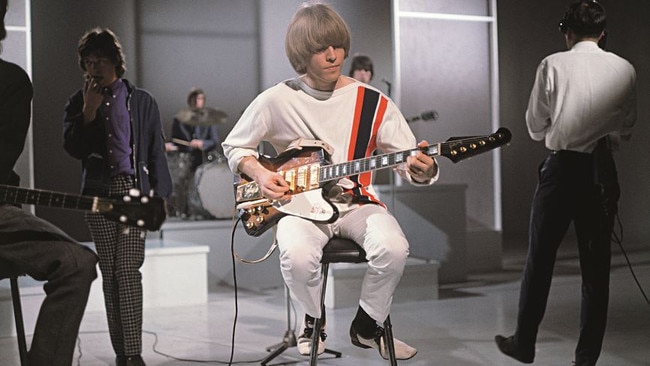 Multi-instrumentalist Brian Jones with the Rolling Stones in the early days.