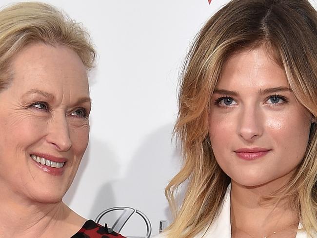 NEW YORK, NY - AUGUST 11: Actress Meryl Streep (L) and Louisa Gummer attend "The Giver" premiere at Ziegfeld Theater on August 11, 2014 in New York City. (Photo by Dimitrios Kambouris/Getty Images)