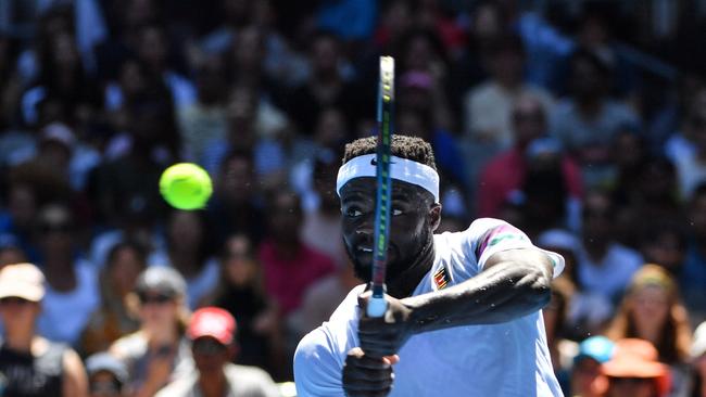 Tiafoe will face Rafael Nadal in the next round. Photo by Paul Crock.