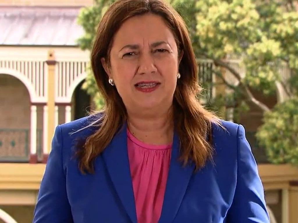 Premier Annastacia Palaszczuk says Queensland has been open to most states. Picture: Channel 9