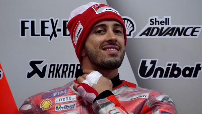 Ducati rider Andrea Dovizioso was fastest in the second practice session in Japan.