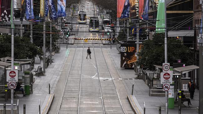 A seven-day lockdown will begin in Victoria at 8pm on Thursday. Picture: Getty Images