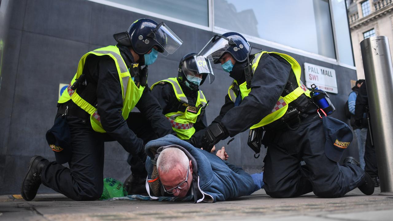 Police described it as a ‘challenging day’. Picture: Peter Summers/Getty Images