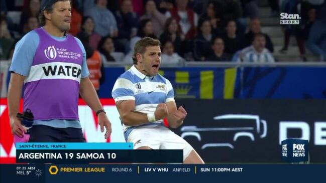 Pumas grind out win over Samoa at Rugby World Cup