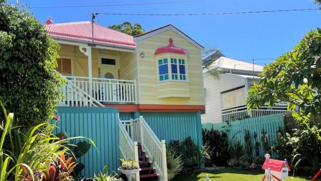 Bluey's house was recreated in the Brisbane suburb of Paddington. Photo: supplied