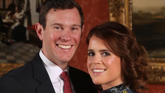 Princess Eugenie and Jack Brooksbank. Picture: Jonathan Brady/Getty Images