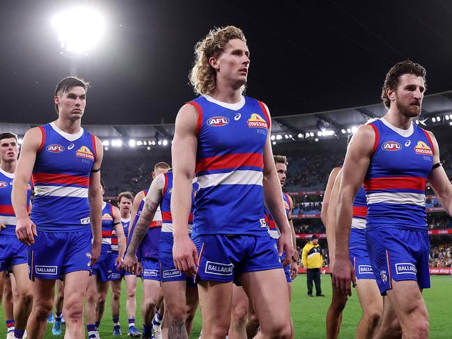 The Bulldogs lost their fifth elimination final under Luke Beveridge in 2024. Picture: Mark Stewart
