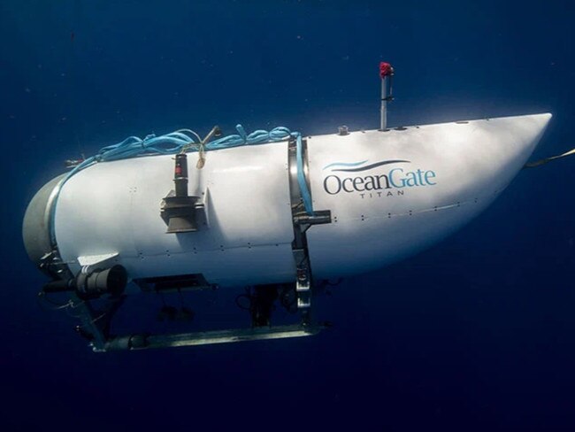 The OceanGate Titan submersible has been missing since Sunday morning, with five people on board. Picture: OceanGate