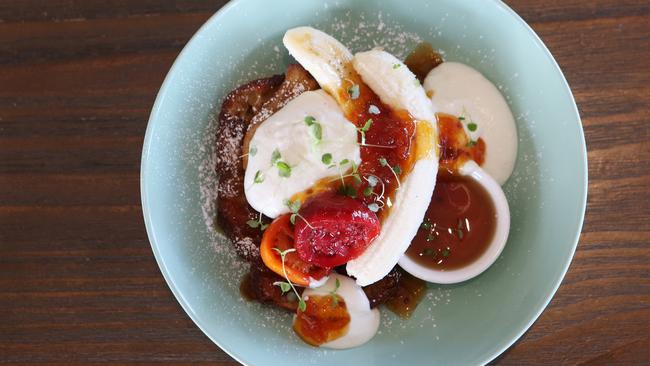 The Jam Pantry, Greenslopes, French toast. Picture: AAP/ Ric Frearson