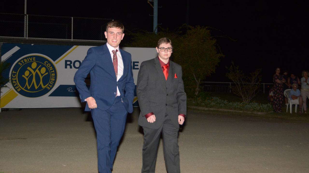 Roma State College formal 2024. James Flower and Liam Scott.