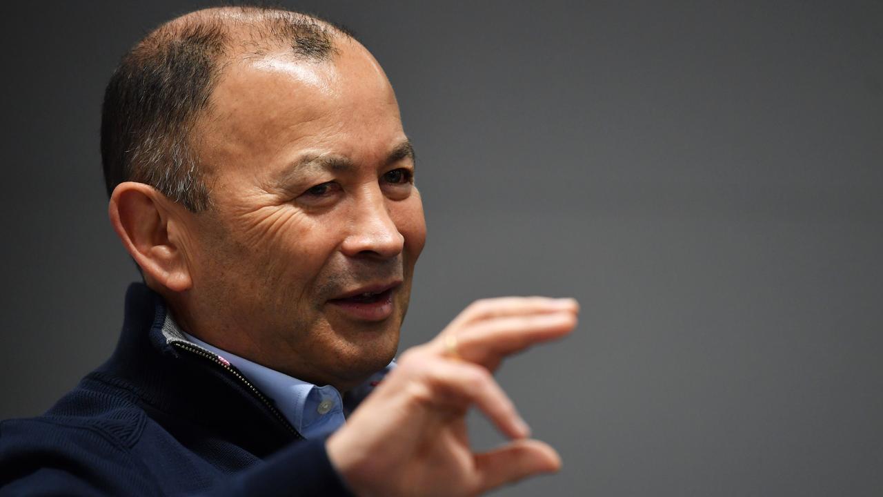 England coach Eddie Jones at a Six Nations squad announcement at Pennyhill Park.