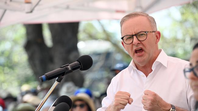 Since becoming PM, Albanese has worked to not so subtly undermine Australia Day. Picture: NCA NewsWire / Jeremy Piper