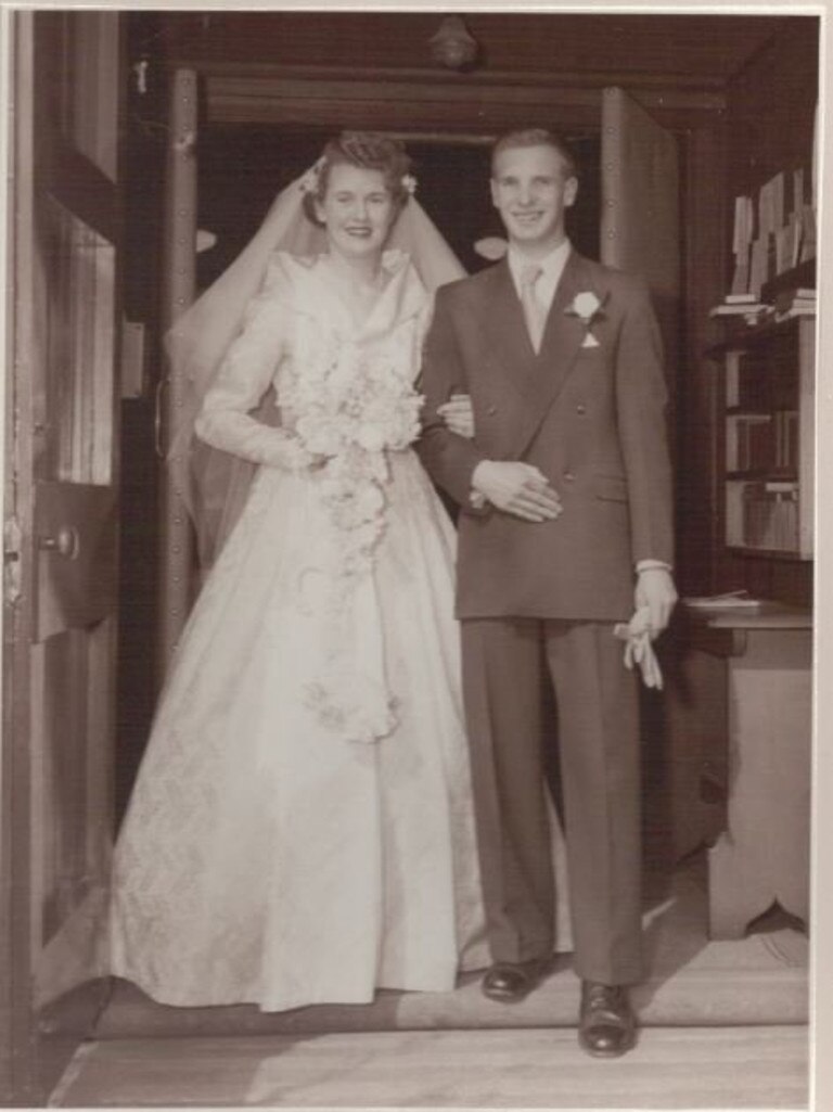 Don and Pat Talbot were married on October 1, 1955. Picture: Contributed