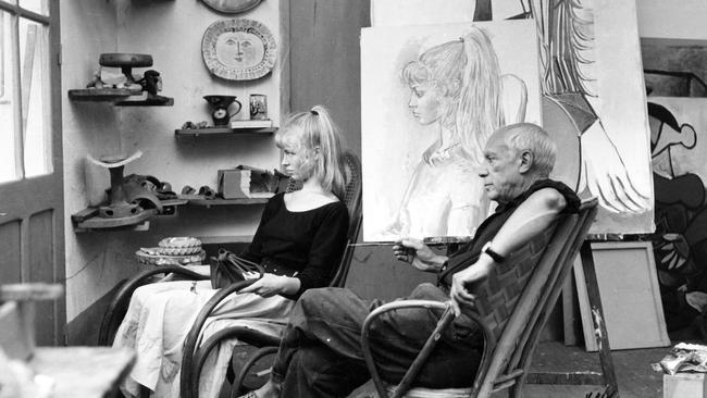 At home ... Pablo Picasso with teenage model Sylvette David — one of the images from the Revealed exhibition coming to Sofitel Hotels. Supplied: Paris Match magazine