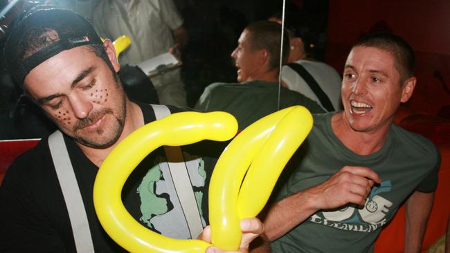 Trent Thompson and Dan Gerber at Elsewhere nightclub fifth birthday celebrations.