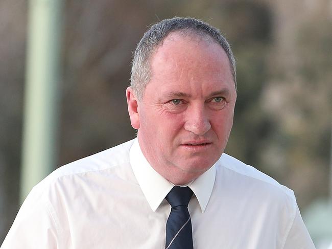 Barnaby Joyce at Parliament House in Canberra. Picture Kym Smith