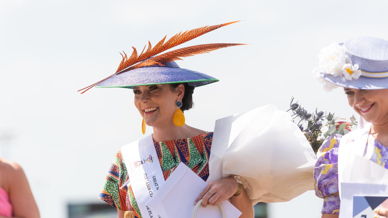 Fashions on the Field first place winner Stefani Raines. Picture: Che Chorley