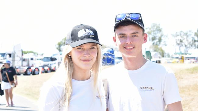 Tahlia and Josh at the Lights on the Hill Trucking Memorial event at Gatton on Saturday, September 30, 2023.