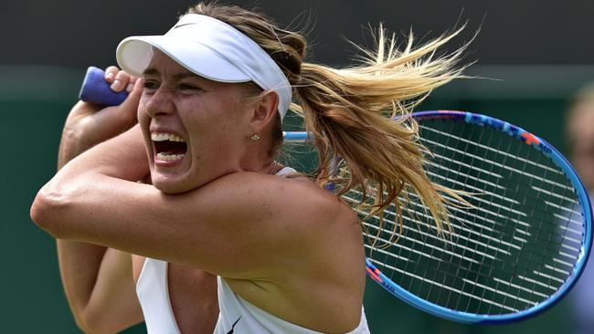 Russia's Maria Sharapova who has been banned for two years after failing a drug test.