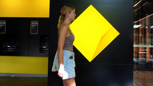 MELBOURNE AUSTRALIA - NewsWire Photos MARCH 8, 2024: Generic photos of people walking past the Commonwealth Bank in Melbourne.Picture: NCA NewsWire / Luis Enrique Ascui