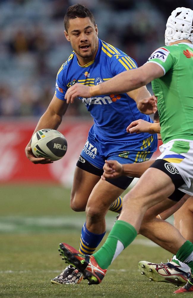 Jarryd Hayne had two stints at the Eels. Picture: AAP Image/Action Photographics, Robb Coxx