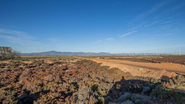 Hallett Group’s green cement transformation project site at Port Augusta. Picture: Ben Clark