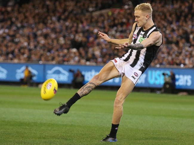 Jaidyn Stephenson in action for the Pies. Picture: Michael Klein.