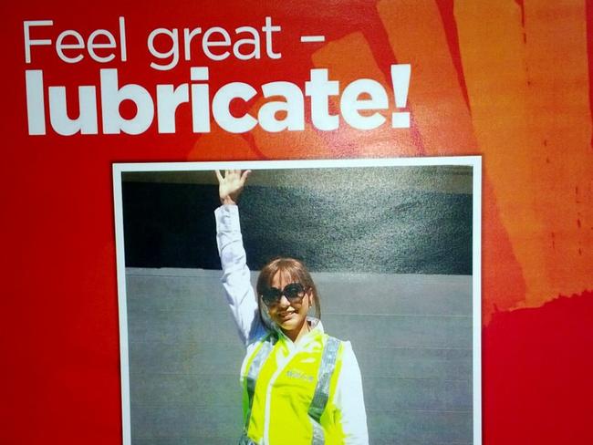 A sexual discrimination claim has been filed against Sydney Water by an employee whose image was used on a workplace safety poster under the slogan, ‘Feel great – lubricate!’.Reem Yelda, 39, had worked for Sydney Water for 12 years when she agreed to have her photo taken for use in the company’s ‘Safe Spine’ campaign in 2016.