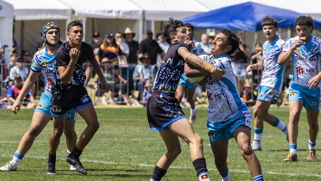 U15s boys Koori Knockout grand final, Mindaribba Warriors vs Campbelltown Ghosts. Picture: Andrea Francolini