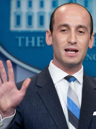 President Donald Trump's senior adviser for policy Stephen Miller. Picture: AFP