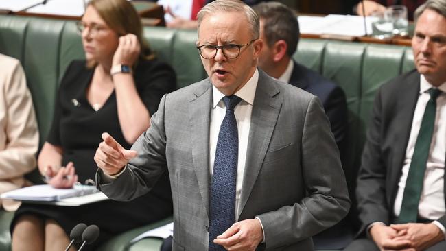 Prime Minister Anthony Albanese’s leadership is once again being tested by the saga surrounding Senator Fatima Payman. Picture: NewsWire / Martin Ollman