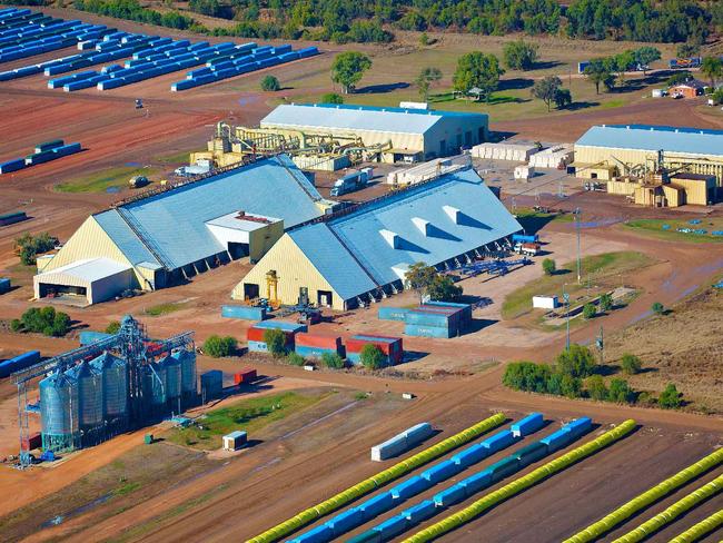 Namoi Cotton's Goondiwindi cotton gin - the ASX-listed company is keen to build similar in North Queensland, at a cost of $45m. Picture: supplied.