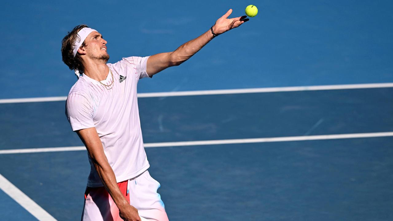 Everything that could go wrong, did go wrong for Zverev. (Photo by MICHAEL ERREY / AFP)