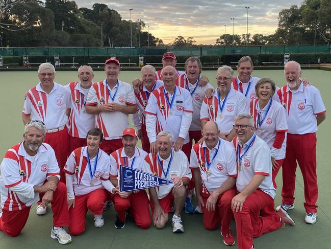 Karingal's Division 1 premiership side after it’s heroic eight shot win over the hotly-favoured Frankston team at Hastings last Saturday.