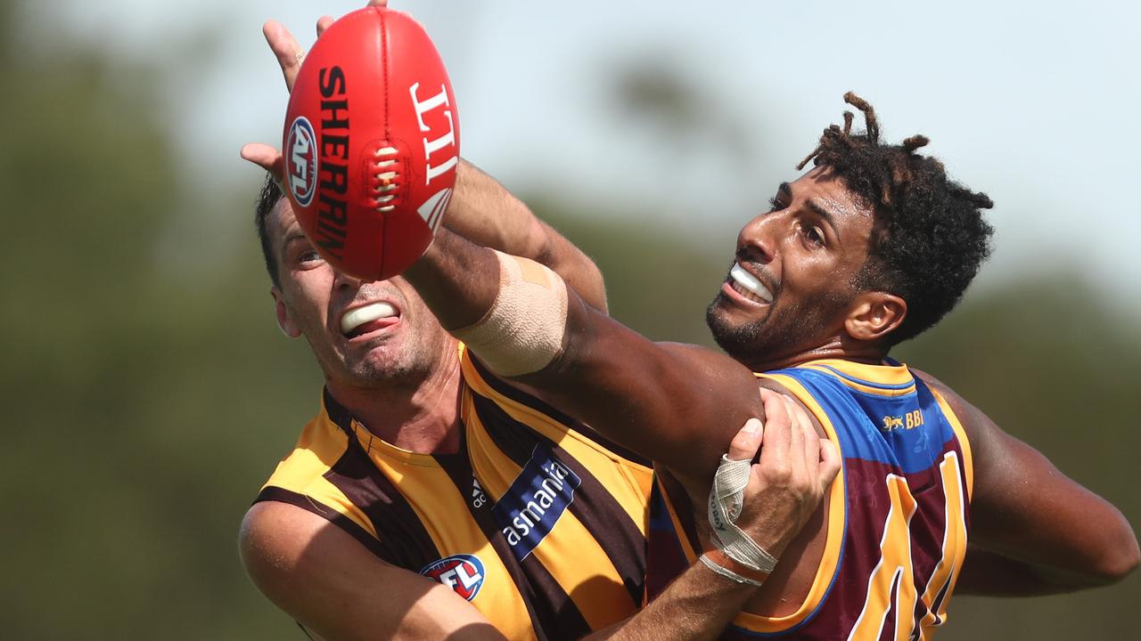 Archie Smith showed some good signs in the ruck. Picture: Getty Images 