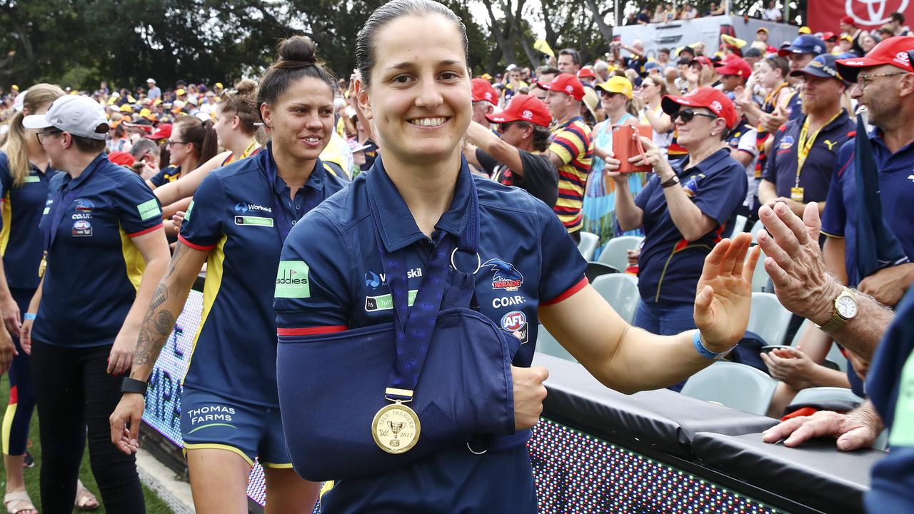 Heather Anderson, an army medic, was the first player to be drafted by the Crows from the NT. Picture Sarah Reed