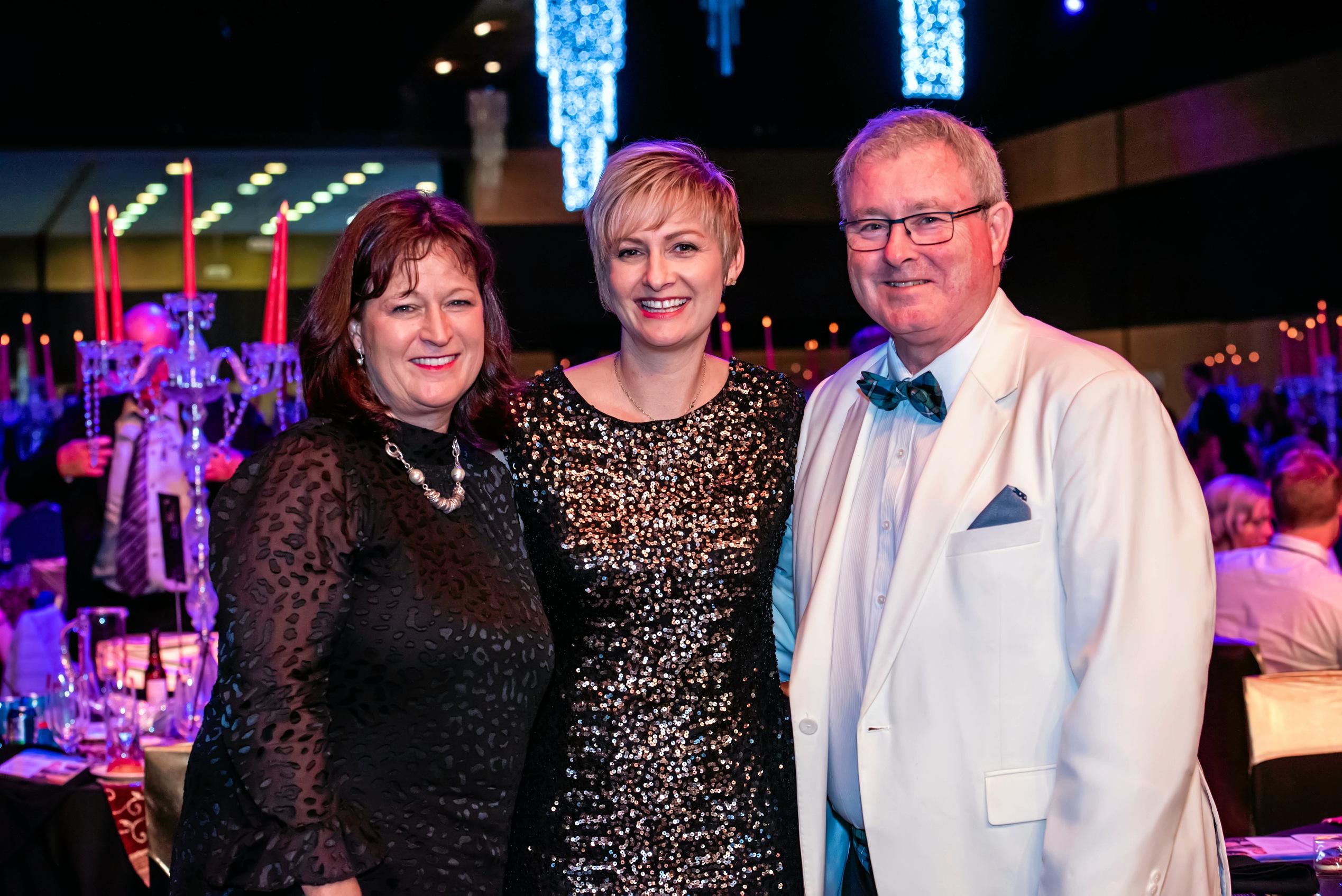 Tonia Wilson, Mackay deputy mayor Amanda Camm and RACQ CQ Rescue chief Ian Rowan. Picture: CONTRIBUTED