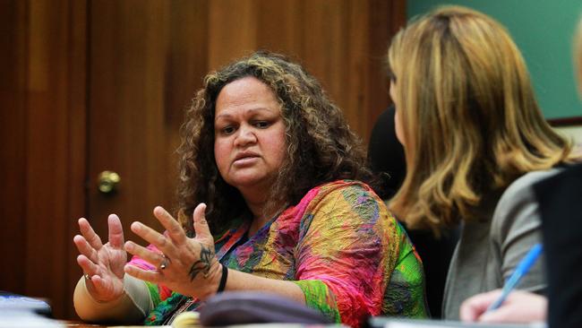 Minister Shannon Fentiman visits aboriginal community Cherbourg and talks with Cr Elvie Sandow to discuss how the state government can help with domestic violence issues in the community.Photo: Claudia Baxter