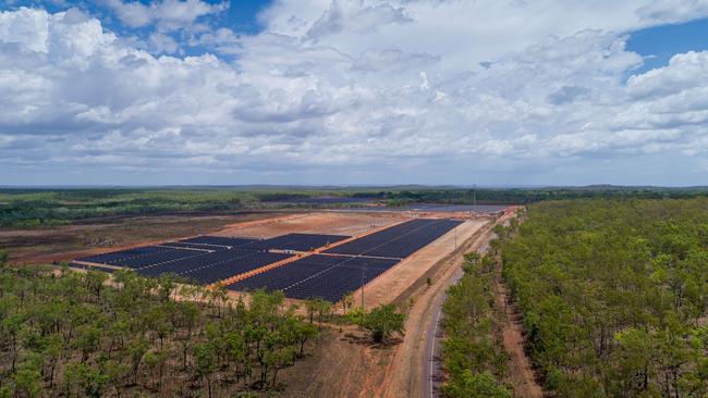 The Batchelor solar farm project alongside the Litchfield National Park. Picture: Che Chorley