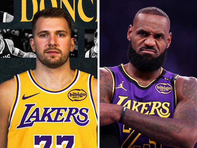 Luka Doncic and LeBron James