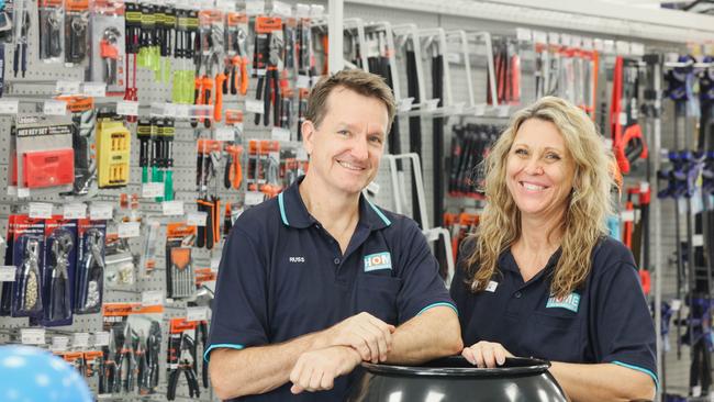 Russell and Lindy Willing have opened up the new Home Hardware in Berry Springs. Picture: Glenn Campbell