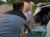 WATCH: Woman pulled from wreckage moments after rollover